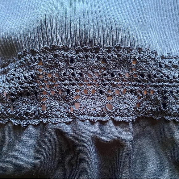 Vintage 60’s Mod style Dress. Long Sleeve. Lace Waist & Arms. U Neckline. Small. - Picture 12 of 16